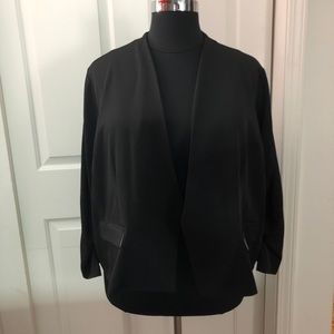 Plus Size Open Front Blazer